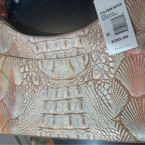 Brahmin Esme Shoulder Bag in Scallop Bondi genuine leather